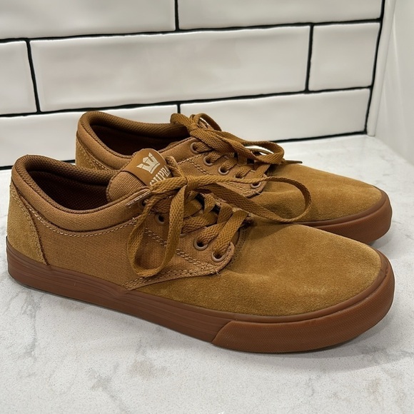 Supra Chino 08051-278-M Men's Brown Suede Lace Up Skate Sneakers Shoes Size 9 - Picture 15 of 16